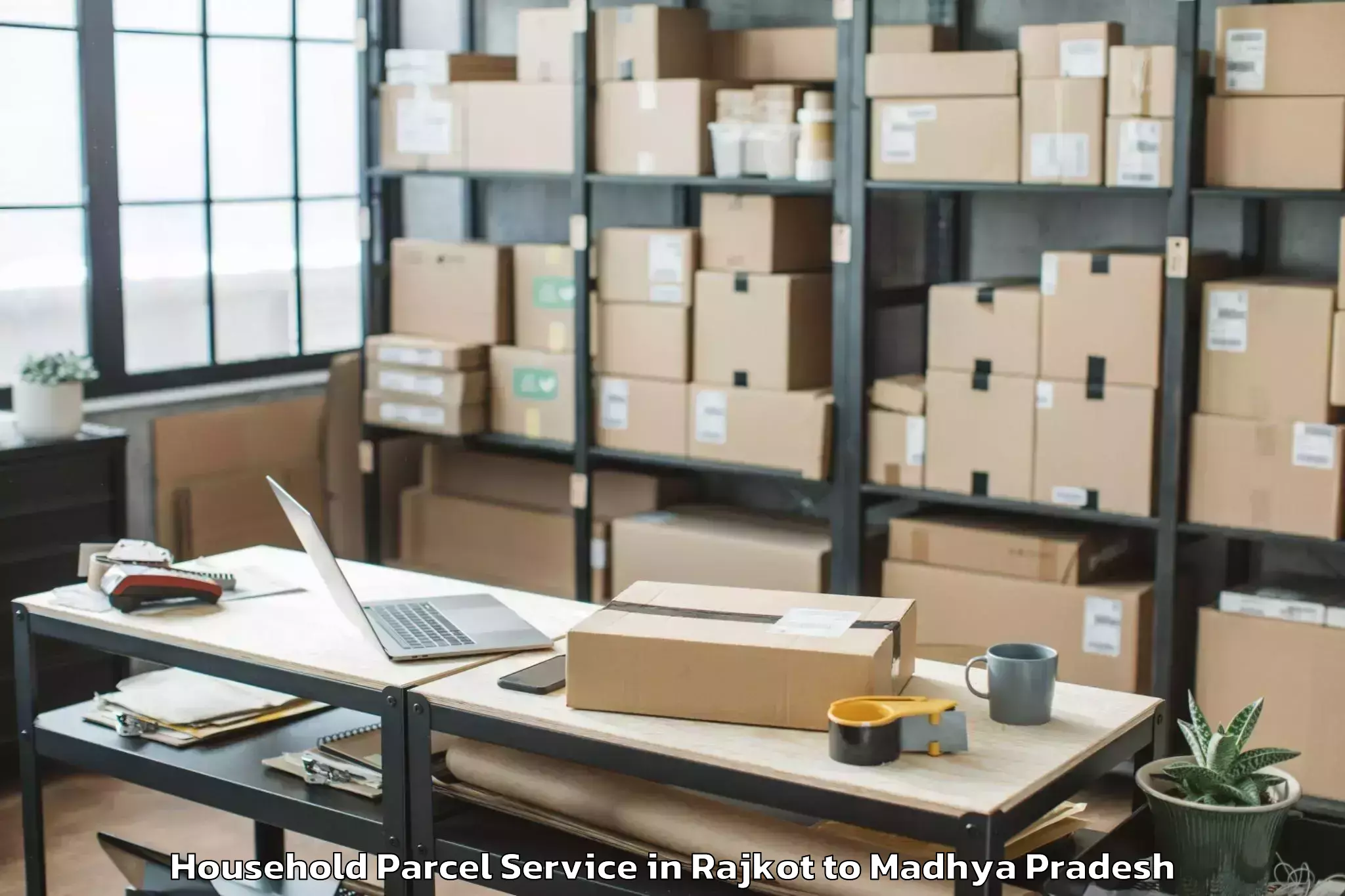 Top Rajkot to Kutauli Household Parcel Available